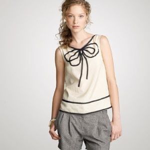 J. Crew Farrah bow top